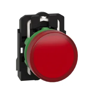 Schneider Electric XB5AVB4, Harmony Stil 5, Kırmızı, Sinyal Lambası, 24 Volt AC/DC, 22mm