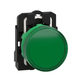 Schneider Electric XB5AVM3, Harmony Stil 5, Yeşil, Sinyal Lambası, 230 Volt AC, 22mm
