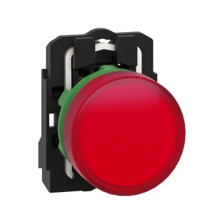 Schneider Electric XB5AVM4, Harmony Stil 5, Kırmızı, Sinyal Lambası, 230 Volt AC, 22mm