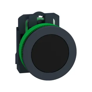 Schneider Electric XB5FA21, Harmony Plus Stil 5, Siyah, Yaylı Buton, 1NA, 30mm