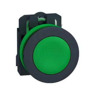 Schneider Electric XB5FA31, Harmony Plus Stil 5, Yeşil, Yaylı Buton, 1NA, 30mm