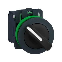 Schneider Electric XB5FD21, Harmony Plus Stil 5, Siyah, Mandal Buton, 0-1 Konumlu, 1NA, 30mm