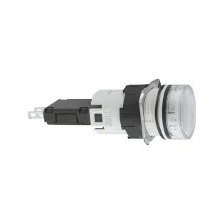 Schneider Electric XB6AV1BB, Harmony Stil 6, Beyaz, Dairesel Sinyal Lambası, 12-24 Volt AC/DC, 16mm