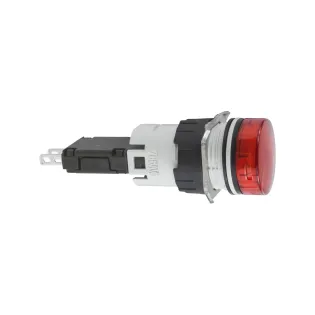 Schneider Electric XB6AV4BB, Harmony Stil 6, Kırmızı, Dairesel Sinyal Lambası, 12-24 Volt AC/DC, 16mm