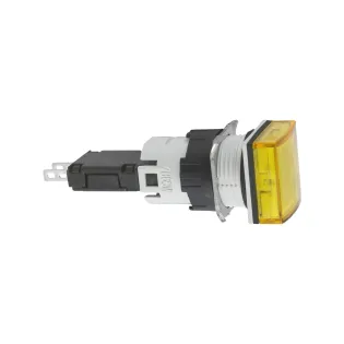 Schneider Electric XB6CV5BB, Harmony Stil 6, Sarı, Kare Sinyal Lambası, 12-24 Volt AC/DC, 16mm