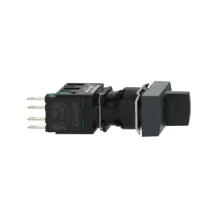 Schneider Electric XB6DD221B, Harmony Stil 6, Siyah, Mandal Buton, 0-1 Konumlu, 1NA, 16mm