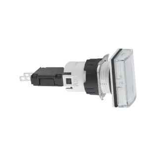 Schneider Electric XB6DV1BB, Harmony Stil 6, Beyaz, Dikdörtgen Sinyal Lambası, 12-24 Volt AC/DC, 16mm