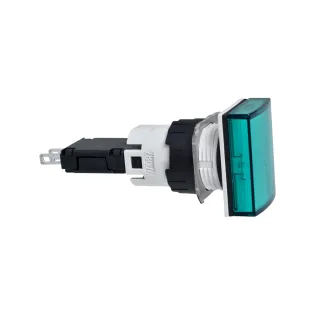 Schneider Electric XB6DV3BB, Harmony Stil 6, Yeşil, Dikdörtgen Sinyal Lambası, 12-24 Volt AC/DC, 16mm