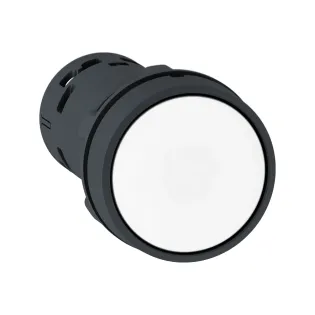 Schneider Electric XB7NA11, Harmony Stil 7, Beyaz, Monoblok Yaylı Buton, 1NA, 22mm