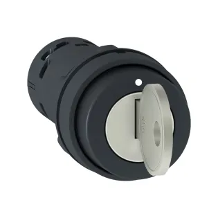 Schneider Electric XB7NG21, Harmony Stil 7, Siyah, Kilitli Mandal Buton, 0-1 Konumlu, 1NA, 22mm