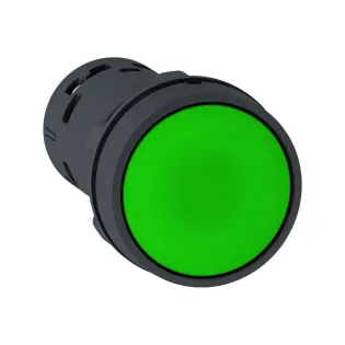 Schneider Electric XB7NH35, Harmony Stil 7, Yeşil, Monoblok Kalıcı Buton, 1NA+1NK, 22mm