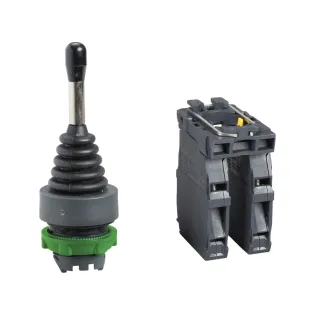 Schneider Electric XD5PA24, Harmony Stil 5, JoyStick Kontorolcü, 4 Yönlü, Yaylı, 22mm