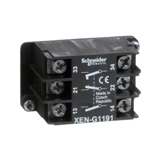 Schneider Electric XENG1191, Harmony XAC, Vinç Kumandaları için 2 Kademeli Kontak Blok, Gecikmeli, 2NA+1NK