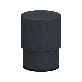 Schneider Electric XV6C21B, Harmony XV6, Ø60mm Işıklı Kolon Taban Modülü, 24 Volt AC/DC, Doğrudan ve Boru Montaj Adaptörlü, Kapak Dahil