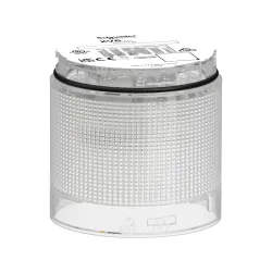 Schneider Electric XV6C24C, Harmony XV6, Ø60mm, Şeffaf Lensli Kırmızı Sabit LED Işıklı Kolon Modülü