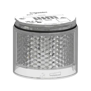 Schneider Electric XVB7CM9, Harmony XVB7, Ø70mm, 8 Renkli ve 4 Modlu Çok Fonksiyonlu LED Işıklı Kolon Modülü, Şeffaf Lensli