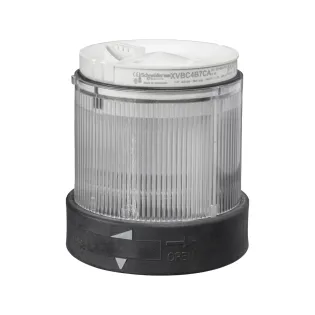 Schneider Electric XVBC2B7, Harmony XVB, Işıklı Kolonlar için Sinyal Modülü, Kalıcı Işıklı, Renksiz, Ledli, 24 Volt AC/DC