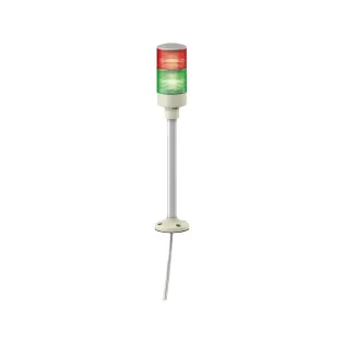 Schneider Electric XVGB2SH, Easy Harmony XVG, Monoblok Montaj Ayağı ve Alt Plaka Bağlantılı Buzzerlı ve Işıklı Kolon, 2 Katlı, Yeşil ve Kırmızı Ledli, 24 Volt AC/DC