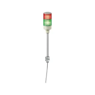 Schneider Electric XVGB2ST, Easy Harmony XVG, Monoblok Montaj Ayağı ile Doğrudan Bağlantılı Buzzerlı ve Işıklı Kolon, 2 Katlı, Yeşil ve Kırmızı Ledli, 24 Volt AC/DC