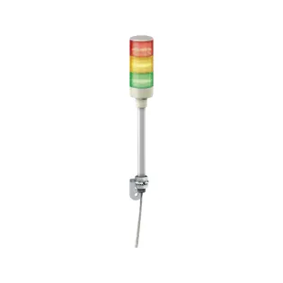 Schneider Electric XVGB3, Easy Harmony XVG, Monoblok Montaj Ayağı ve L Dirsek Bağlantılı Işıklı Kolon, 3 Katlı, Yeşil, Kırmızı ve Sarı Ledli, 24 Volt AC/DC