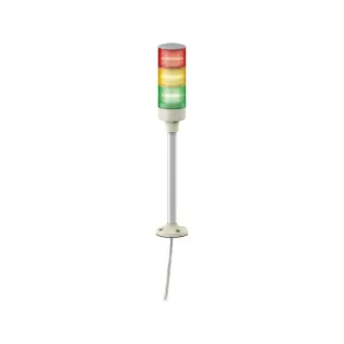 Schneider Electric XVGB3H, Easy Harmony XVG, Monoblok Montaj Ayağı ve Alt Plaka Bağlantılı Işıklı Kolon, 3 Katlı, Yeşil, Kırmızı ve Sarı Ledli, 24 Volt AC/DC