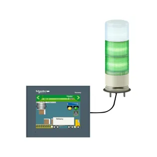 Schneider Electric XVGU3SWV, Harmony XVGU, Monoblok Işıklı Kolon, 3 Katlı, USB ile Programlanabilir Renkli, Buzzerlı, 82 dB, 5 V DC