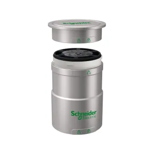 Schneider Electric XVUC21BQ, Harmony XVU, Işıklı Kolonlar için Taban ve Üst Kapak, Gri, 24 Volt AC/DC