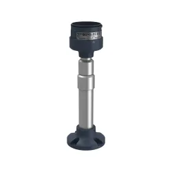 Schneider Electric XVUZ05, Harmony XVU, Işıklı Kolonlar için Yüksekliği Ayarlanabilir(210-385mm) Montaj Ayağı ve Alt Plaka, Siyah