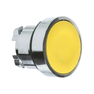 Schneider Electric ZB4BA5, Harmony Stil 4, Sarı, Yaylı Buton Kafası, 22mm