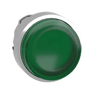 Schneider Electric ZB4BH33, Harmony Stil 4, Yeşil, Işıklı Çıkıntılı Kalıcı Buton Kafası, 22mm