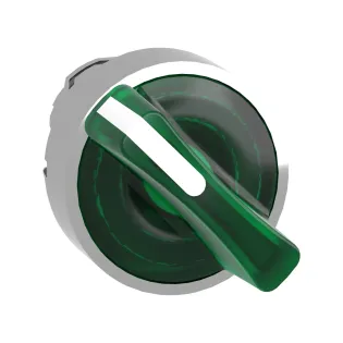 Schneider Electric ZB4BK1233, Harmony Stil 4, XB4BK12 Serisi Işıklı Kalıcı Mandal Butonlar için Kafa, 0-1 Konumlu, Yeşil