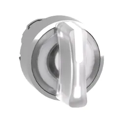 Schneider Electric ZB4BK1313, Harmony Stil 4, XB4BK13 Serisi Işıklı Kalıcı Mandal Butonlar için Kafa, 1-0-2 Konumlu, Beyaz