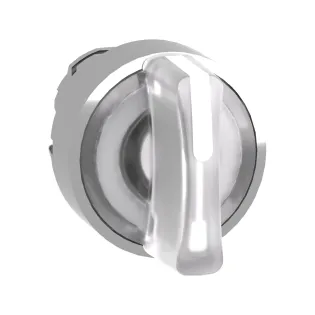 Schneider Electric ZB4BK1313, Harmony Stil 4, XB4BK13 Serisi Işıklı Kalıcı Mandal Butonlar için Kafa, 1-0-2 Konumlu, Beyaz