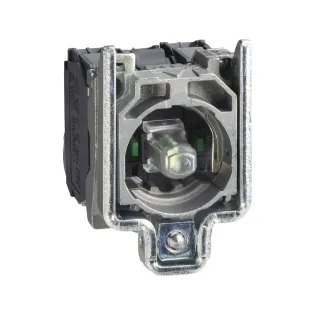 Schneider Electric ZB4BW0M63, Harmony Stil 4, Işıklı Butonlar ve Mandal Butonlar için LED'li ve 2NA Kontaklı Gövde, Mavi, 230 Volt AC
