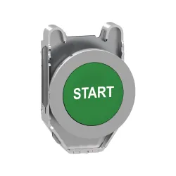Schneider Electric ZB4FA333, Harmony Plus Stil 4, Yeşil, "Start" Yazılı Yaylı Buton Kafası, 30mm