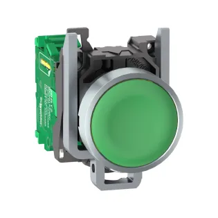 Schneider Electric ZB4RTA3, Harmony XB5R, Yeşil, Kablosuz Yaylı Buton, Metal Seri, Verici Dahil, 22mm