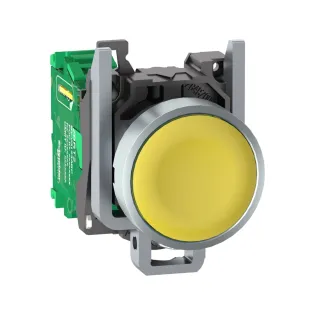 Schneider Electric ZB4RTA5, Harmony XB5R, Sarı, Kablosuz Yaylı Buton, Metal Seri, Verici Dahil, 22mm