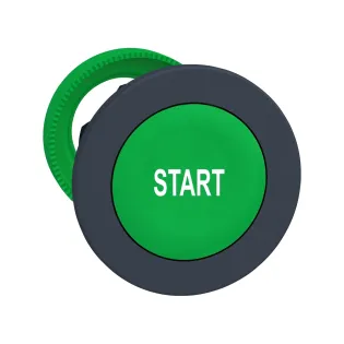 Schneider Electric ZB5FA333, Harmony Plus Stil 5, Yeşil, "Start" Yazılı Yaylı Buton Kafası, 30mm