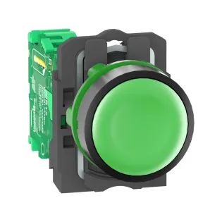 Schneider Electric ZB5RTA3, Harmony XB5R, Yeşil, Kablosuz Yaylı Buton, Plastik Seri, Verici Dahil, 22mm
