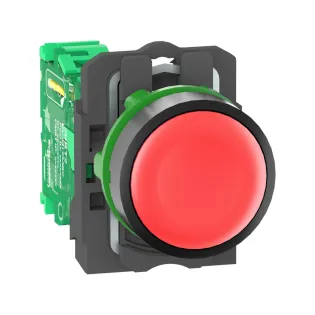 Schneider Electric ZB5RTA4, Harmony XB5R, Kırmızı, Kablosuz Yaylı Buton, Plastik Seri, Verici Dahil, 22mm