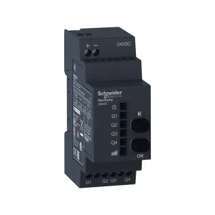 Schneider Electric ZBRRC, Harmony XB5R, 4 PNP Çıkışlı, 200 mA, Kablosuz Butonlar için Monostable Programlanabilir Alıcı, 24 Volt DC, 2.4GHz ZigBee