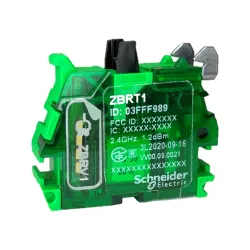 Schneider Electric ZBRT1, Harmony XB5R, Butona Basıldığında Çıkış SET Eden, Verici Kontak Blok