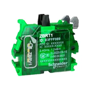 Schneider Electric ZBRT1, Harmony XB5R, Butona Basıldığında Çıkış SET Eden, Verici Kontak Blok