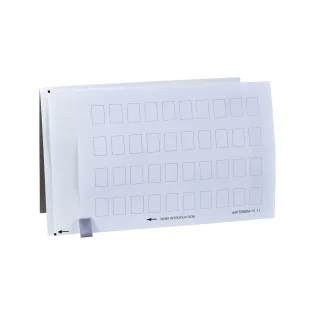 Schneider Electric ZBY5100, Harmony Stil 4/5, Butonlar Etiket Tutucuları için Şeffaf Koruyucu ve Boş Etiket, 40'lı Sayfa