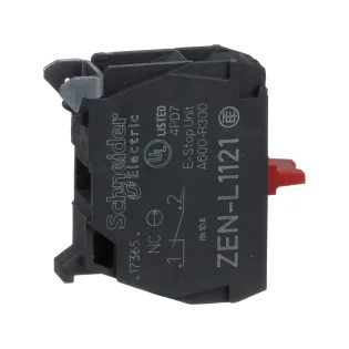Schneider Electric ZENL1121, Harmony XALD, Buton Kutularının Tabanına Monte Edilebilir Kontak Blok, 1NK