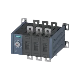 Siemens 3KC0350-0RE00-0AA0, Sentron 3KC, 1000 Amper, 3 Kutuplu, Manuel Transfer Şalteri, Soldan Tahrikli, Boy 5