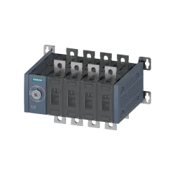 Siemens 3KC0442-0PE00-0AA0, Sentron 3KC, 400 Amper, 4 Kutuplu, Manuel Transfer Şalteri, Soldan Tahrikli, Boy 3
