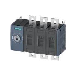 Siemens 3KD4030-0PE10-0, Sentron 3KD, 400 Amper, 3 Kutuplu, Sigortasız Yük Ayırıcı, Soldan Tahrikli, Boy 3