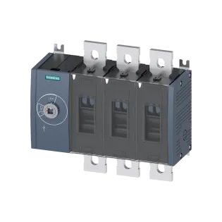 Siemens 3KD4630-0QE10-0, Sentron 3KD, 800 Amper, 3 Kutuplu, Sigortasız Yük Ayırıcı, Soldan Tahrikli, Boy 4