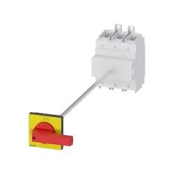 Siemens 3LD2318-0TK13, Sentron 3LD, 160 Amper, 75 kW, 3 Kutuplu, Kapı Bağlantılı Emniyet Şalteri, Kırmızı-Sarı